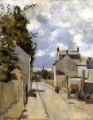 la calle de la ermita pontoise 1874 Camille Pissarro